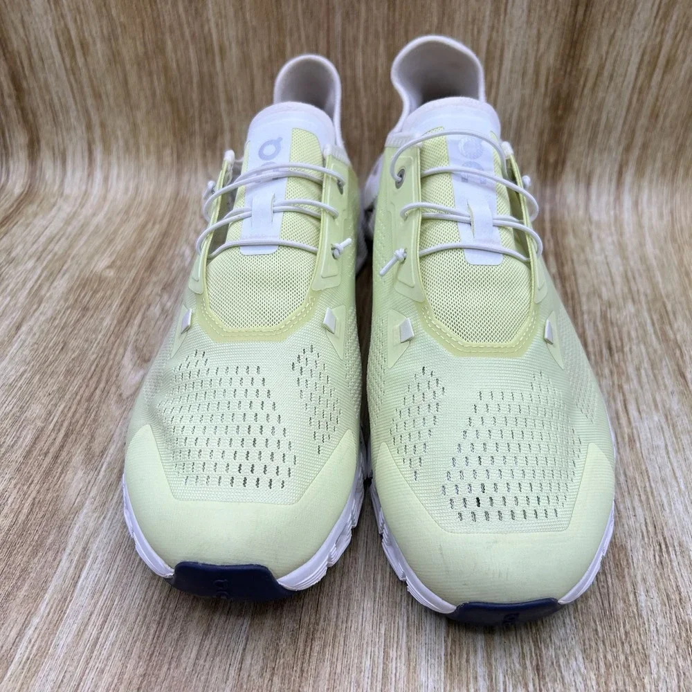On Cloudcoast Running Shoes Men's Size 12 Lime White Mesh CloudTec 3MD10531077